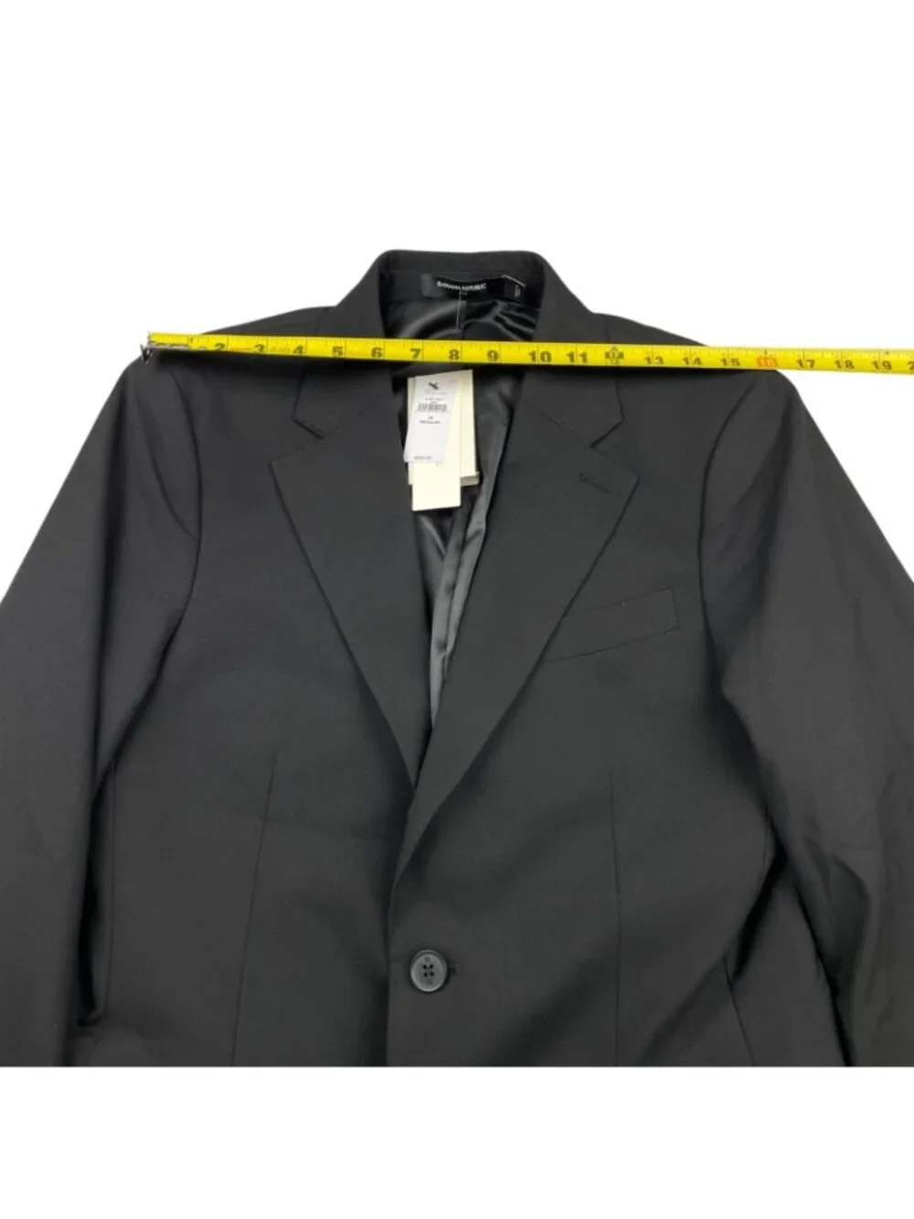 NEW Banana Republic Men’s Performance Tailored Fit 2-Button Blazer Black • 36R